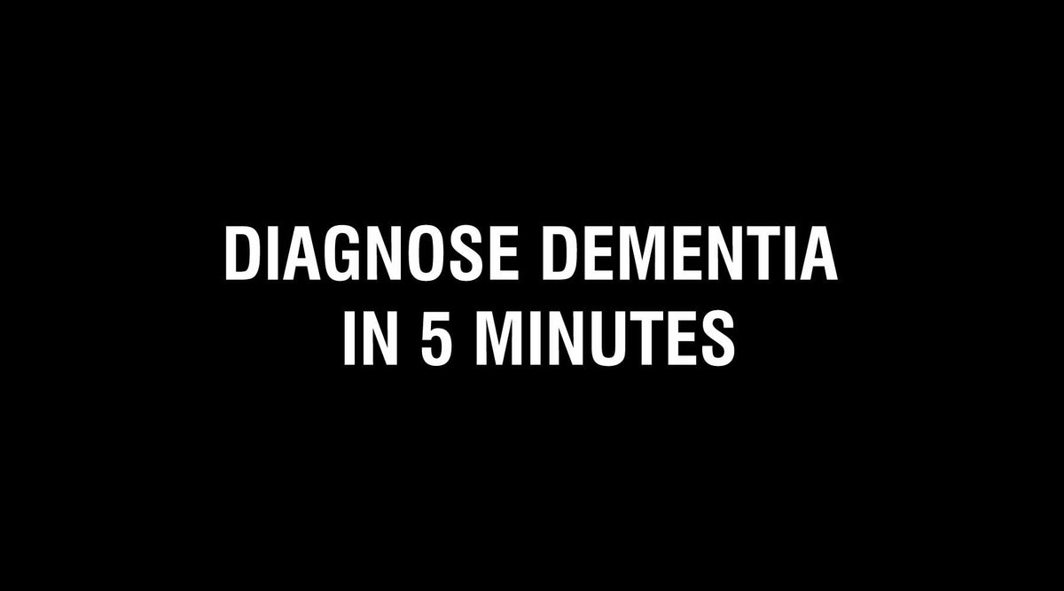 Diagnose Dementia in 5 Minutes | Inbebo